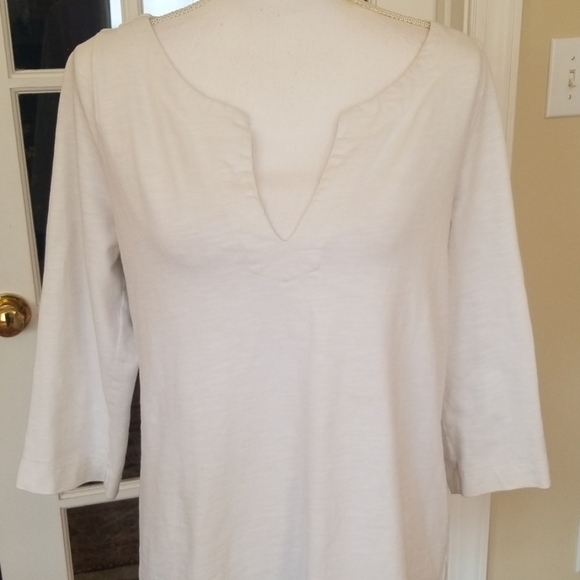 J.Crew white cotton tunic top M - Picture 2 of 5